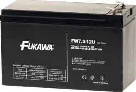 FUKAWA FW 7,2-12 F1U / Baterie do UPS / 12V / 7,2 Ah / Faston F1 4,7mm / životnost 5 let (12341)
