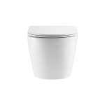 MEREO - WC závěsné kapotované, Smart Flush RIMLESS, 495x360x370, keramické, vč. sedátka CSS113S VSD82T1