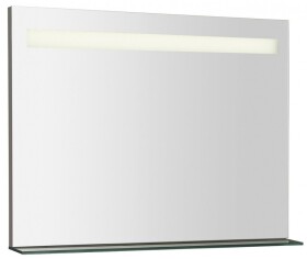 SAPHO - BRETO zrcadlo s LED osvětlením a policí 800x608 BT080