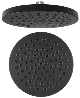 AQUALINE - Hlavová sprcha, průměr 200, ABS/černá mat SC120