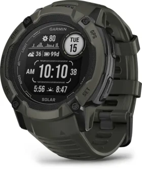 Garmin Instinct 2X Solar 50mm Moss / chytré hodinky / GPS / BT / 10 ATM / měření denní aktivity / solární dobíjení (010-02805-05)