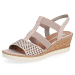 Pohodlné sandály na podpatku Remonte W RKR667 rose gold 38
