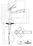 Dřezová baterie Villeroy & Boch Junis Sky Shower, 928200LC, nerez 928200LC