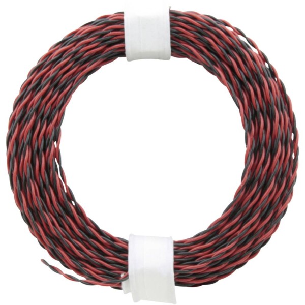 Donau Elektronik 210-10 lanko/ licna 2 x 0.04 mm² + 2 x 0.04 mm² červená/černá 10 m