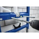 GEBERIT DuofixBasic s bílým tlačítkem DELTA51 + WC CERSANIT CITY NEW CLEANON + WC SEDÁTKO SLIM 458.103.00.2 51BI CI2