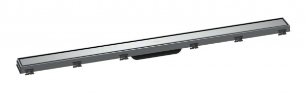 HANSGROHE - RainDrain Match Sprchový žlab s nerezovým roštem 1000, s výškově stavitelným rámem, chrom 56041000