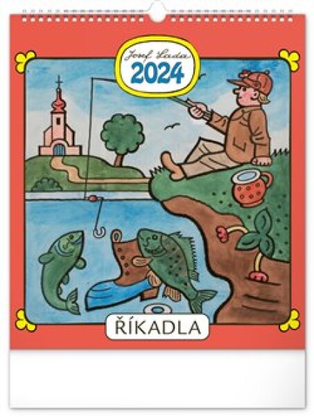 Nástěnný kalendář 2024 Josef Lada Říkadla, 30 34 cm