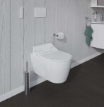 DURAVIT - ME by Starck Závěsné WC pro bideotvé sedátko SensoWash, Rimless, s WonderGliss, alpská bílá 25295900001