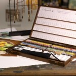 Sennelier Sennelier, 131668.96, L´Aquarelle, mistrovské akvarelové barvy v dřevěném kufříku, 96 1/2 pánviček s příslušenstvím