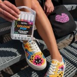 Spoko COLOUR POP sada 12 akrylových popisovačů 2-5 mm, plastový box