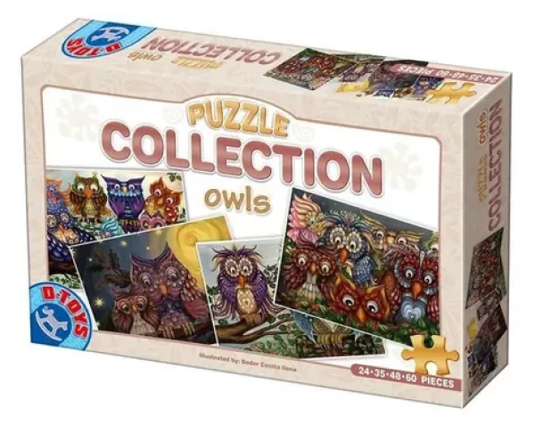 D-TOYS Puzzle Sovičky 4v1