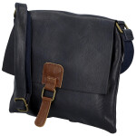 Trendy dámská koženková crossbody kabelka Ada, tmavě modrá
