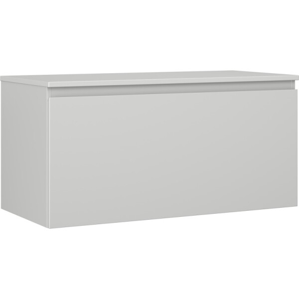 MEXEN/S - Orio koupelnová skříňka pod umyvadlo 100 cm s deskou, 1 šuplík, šedá mat 91A10-10047-1-BFC62