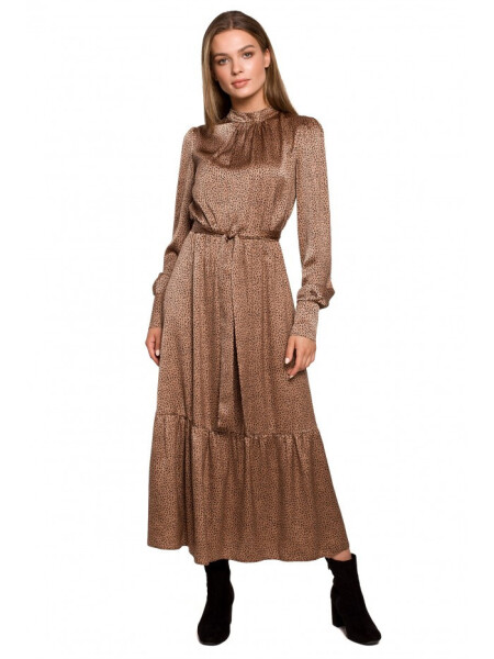 S290 Maxi šaty s leopardím vzorem - model 2 EU XL