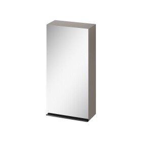 CERSANIT - Zrcadlová skříňka VIRGO 40 šedý dub s černými úchyty S522-012