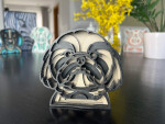 Mandala Shih-tzu dekorace na stůl Barva: Modrá, Rozměr (cm): 17 x 18, Druh: Kartonová