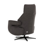 Relaxační křeslo, elektrické zabudované ovládání, hnědá, látka, TV-B3973 BR2