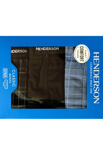 Pánské slipy CLASSIC 3P 1446 černo-modrá L