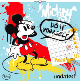 NOTIQUE Kalendář - W. Disney Mickey Mouse omalovánkový - nástěnný (CZ, SK, HU, GB)