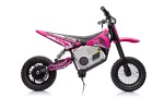 Mamido Dětská elektrická motorka Cross 350W 36V růžová