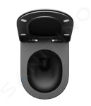 RAVAK - Chrome WC sedátko, SoftClose, matná černá X01795