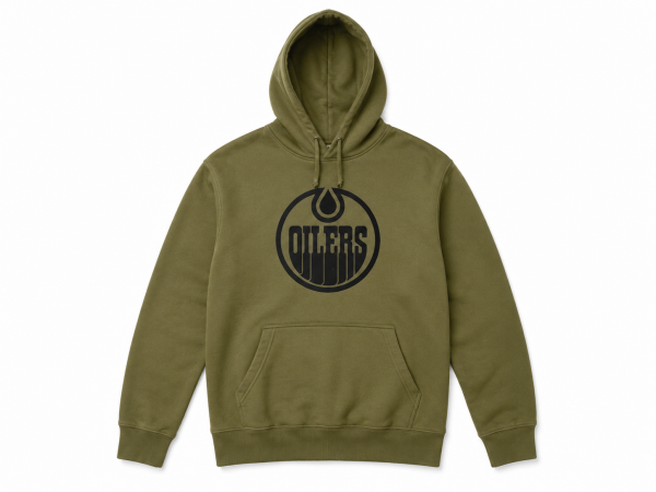 Fanatics Pánská mikina Edmonton Oilers NHL Military Hoodie Velikost: M