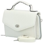 Stylová dámská koženková mini crossbody kabelka Milax, bílá