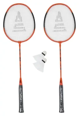 SULOV Badmintonový set oranžová / 2x raketa / 2x míček / cestovní vak
