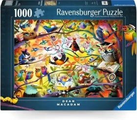 RAVENSBURGER Puzzle Zaneprázdnění ptáci
