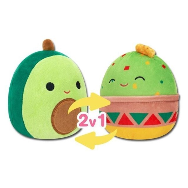 Squishmallows 2v1 - guacamole Gideon a avokádo Austin 13 cm