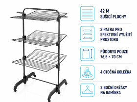 Leifheit Patrový sušák Comfort Tower 420 BLACK 81691