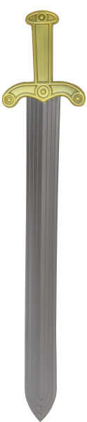 Římský kostýmový meč stříbrno-zlatý 60 cm