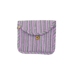 MADAM STOLTZ Textilní peněženka Multi Coloured Fialová, fialová barva, modrá barva, hnědá barva, textil
