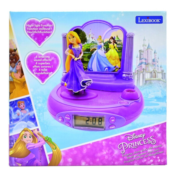 Lexibook 3D budík Disney princezny s projekcí času - Alltoys Lexibook