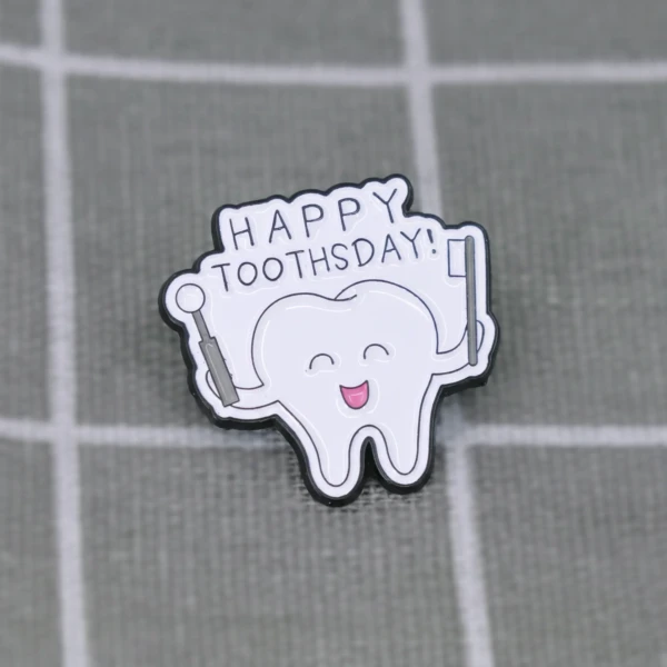 Pinarna.cz Zub s kartáčkem - Happy toothsday! / Šťastný den zubů!