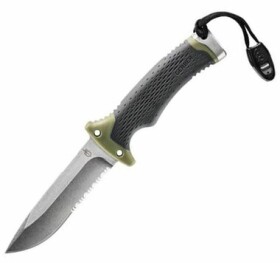 GERBER Ultimate Survival Fixed SE FSG šedá / Bushcraft nůž / čepel 12 cm (30-001830)