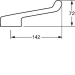 HANSA - Medipro Ovládací páka, chrom 02460002