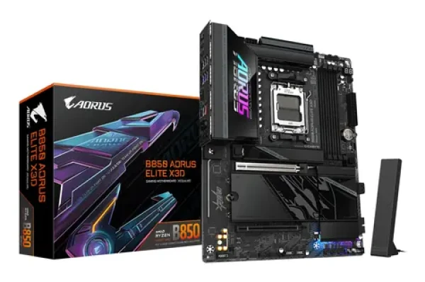 GIGABYTE B850 AORUS ELITE X3D / Základní deska / AMD B850 / DDR5 / SATA III RAID / USB / 5GLAN / M.2 / sc.AM5 / ATX (B850 AORUS ELITE X)