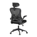 Kancelářská židle, houpací mechanismus, černá, KA-K2021 BK