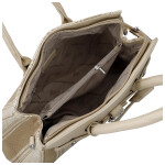 Stylová dámská koženková kabelka do ruky Irma, taupe