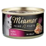 Miamor Feine Filets Adult kuře s rýží v želé / Konzerva pro kočky / 100 g (393-74043)