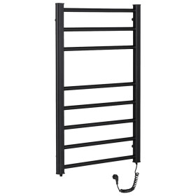 CERANO Elektrický sušák ručníků Domenico - 128 W - černá matná - 860x550 mm