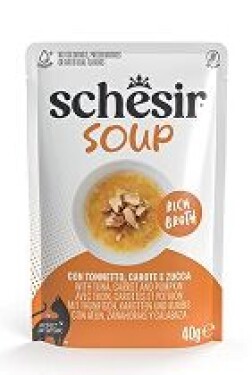 Schesir Cat kapsa Adult Soup Tuňák s mrkví 40g