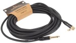 Cascha Professional Line Guitar Cable Angled Black 9 m