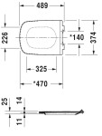 DURAVIT - DuraStyle WC sedátko, softclose, bílá 0060590000