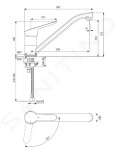 IDEAL STANDARD - CeraFlex Dřezová baterie, BlueStart, chrom BC129AA