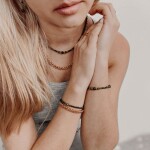 Inspirace 149 - Dámský set šperků – černý turmalín, smaragd