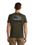 ICEBREAKER Mens Merino 150 Tech Lite SS Tee Evolving Lay, Dark Loden velikost: XL