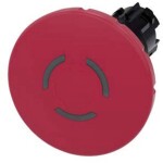 Siemens 3SU1001-1JB20-0AA0, 3SU10011JB200AA0 hřibové tlačítko nouzového vypnutí, 1 ks