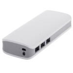 Verk Powerbanka 10 000mAh 3X USB bílá
